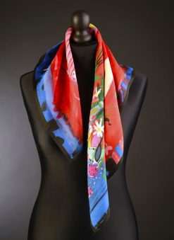 Red Table Top with Book<br>Silk Scarf<br><span style="color: #ff0000;"><strong>Sold Out</strong></span>