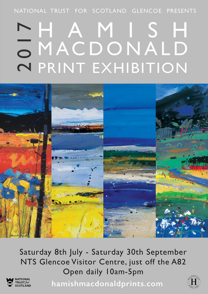 Hamish MacDonald Print Exhibition Glencoe poster 2017