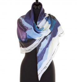 Blue Landscape<br>Large Silk Scarf