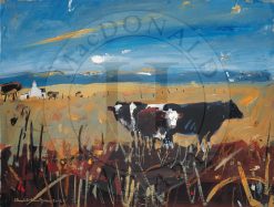 Cattle, Arisaig - medium unframed litho print