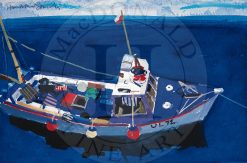 Fishing Boat, Ullapool  - small unframed litho print