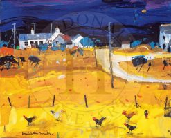 Farm Hens, Skye - medium unframed litho print