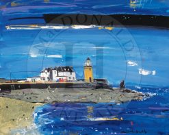 Lighthouse Portpatrick - medium unframed litho print