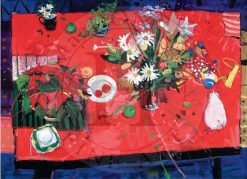 Red Table Top - unframed giclee print