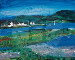 Summer Plockton - medium unframed litho print