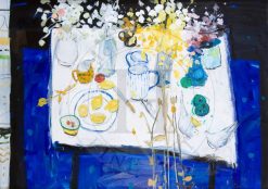 White Table Top with Lemons - unframed giclee print